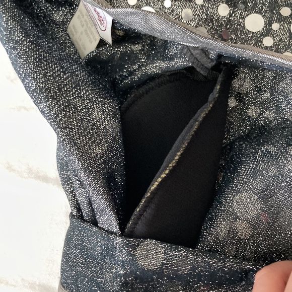 Vintage 1980s 1990s Glitzy Silver Pullover Long Duster Cardigan Disco Top Small - Picture 10 of 12